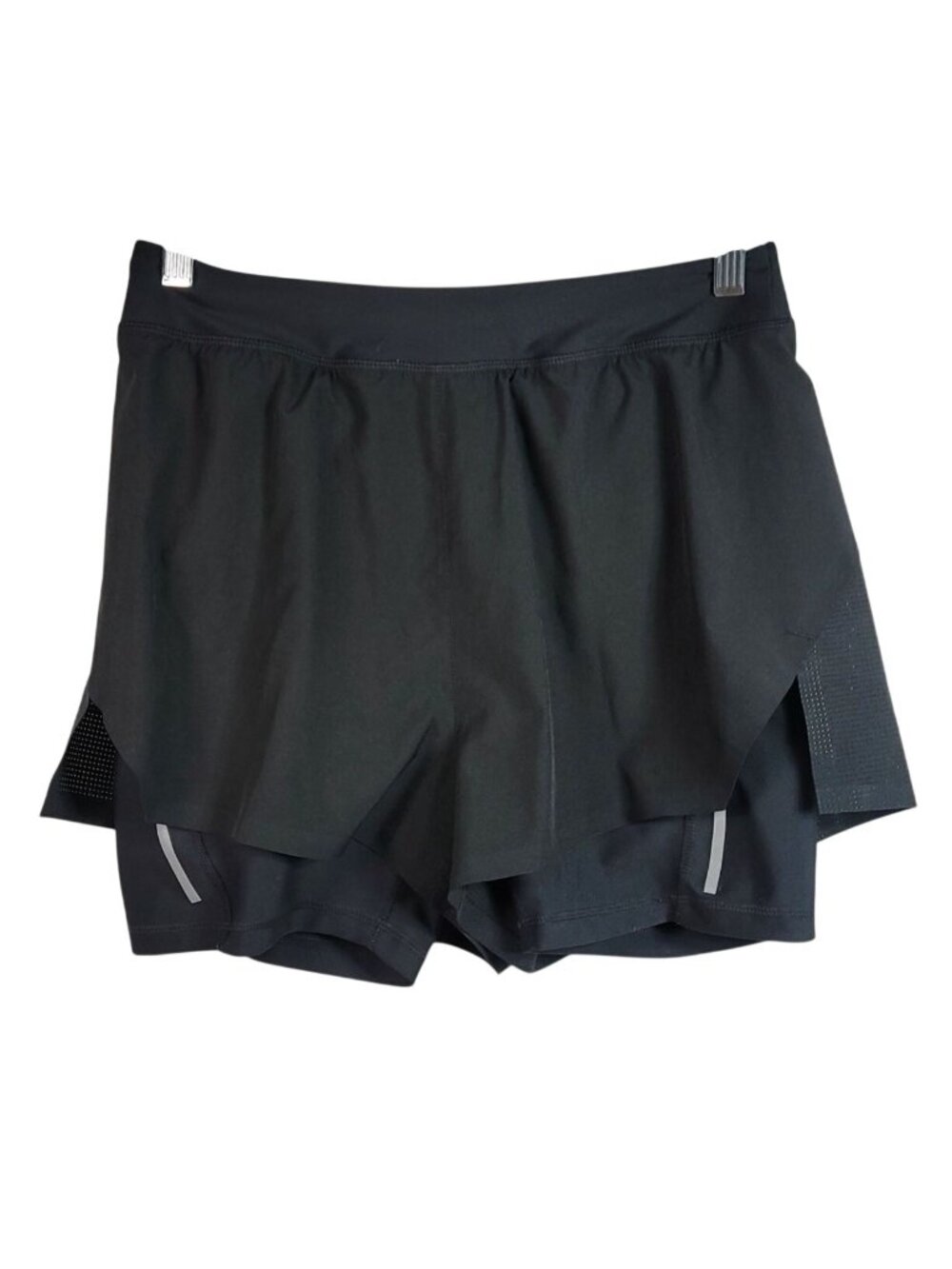 Old Navy Women Athletic Shorts Bike Liner Black Medium Dry Quick Zip Pocket